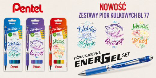 Zestawy piór kulkowych Pentel BL 77